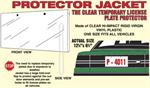 Protector Jacket For Temporary License Plate