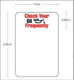 SERVICE REMINDER/OIL CHANGE STICKER