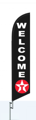 Welcome Swooper Flag