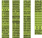 Fluorescent Windshield Slogans