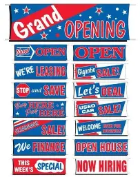 Banner Signs 3' x 10'