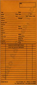 Dealer Record Envelopes F-RE5A