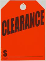 Mirror Hang Tags -  Fluorescent Red -  Clearance
