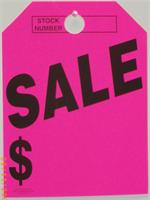 Mirror Hang Tags - Fluorescent Pink -  Sale