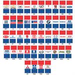 Dealership Drape Flags, 3 1/2' x 7 1/2' (Double Faced)