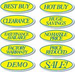 V-T Vinyl Highlights Oval Slogans