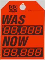 Mirror Hang Tags -Red  -  Was / Now Digi Tag