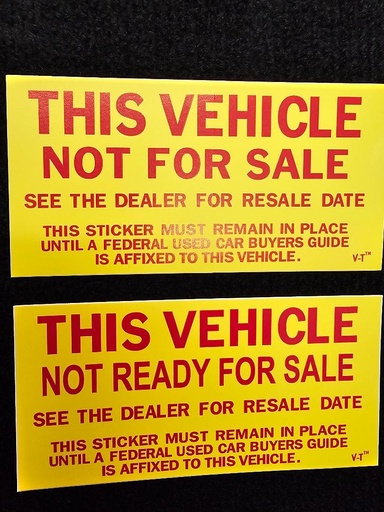 Not For Sale Stickers