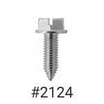 License Plate Screw M6 x 16MM Slotted Ind Hex  Washer HD #2124