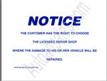 Notice To Customer Sign