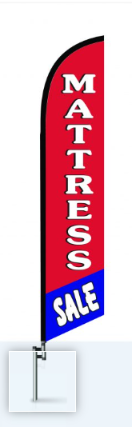 Mattress Sale (Red) Swooper Flag