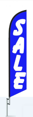 Sale (Blue)  Swooper Flag